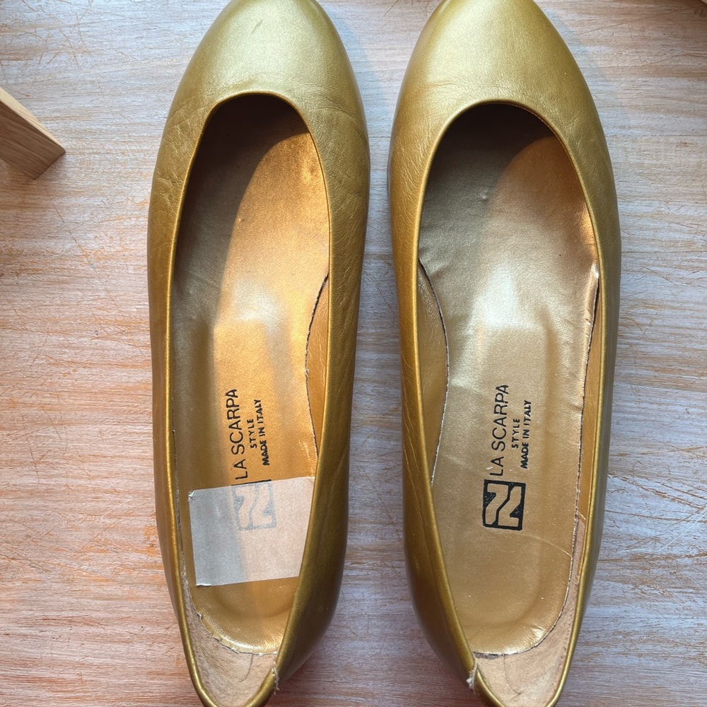 La Scarpa Gold Fine leather ballerinas - Picture 4 of 7